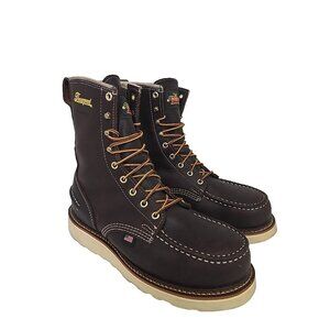 Thorogood Men's 8" Steel Toe WP Wedge Sole Work Boot (USA) 804-3800 Brown 8.5 EE